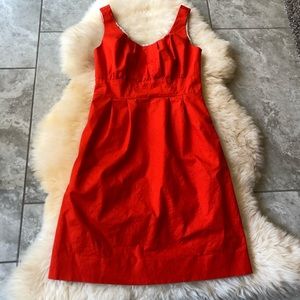 J. Crew red dress with lining
